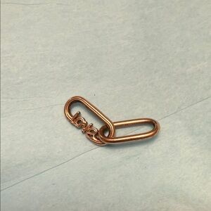 Pandora Rose Gold “Love” Link Charm